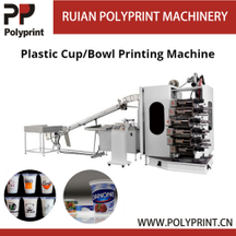 4/6/8-Colour PP, PS Plastic Cup Offset Printing Machine